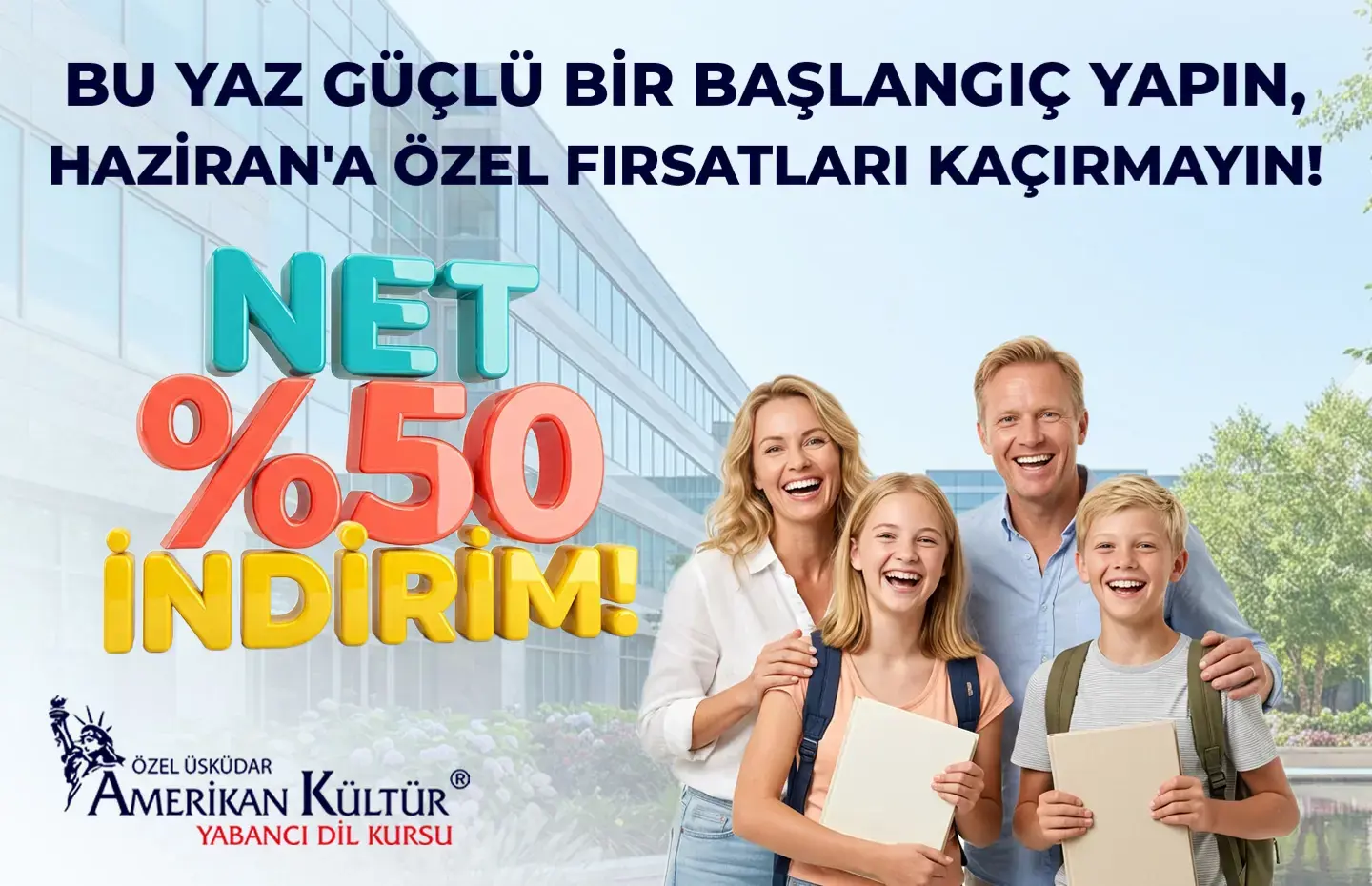 Haziran Ayına Özel Fırsatları Kaçırmayın! Net %50 İndirim!